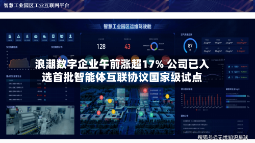 浪潮数字企业午前涨超17% 公司已入选首批智能体互联协议国家级试点