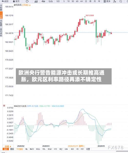 欧洲央行警告能源冲击或长期推高通胀	，欧元区利率路径再添不确定性-第2张图片