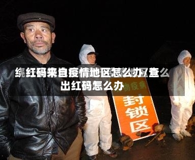 红码来自疫情地区怎么办/查出红码怎么办-第3张图片